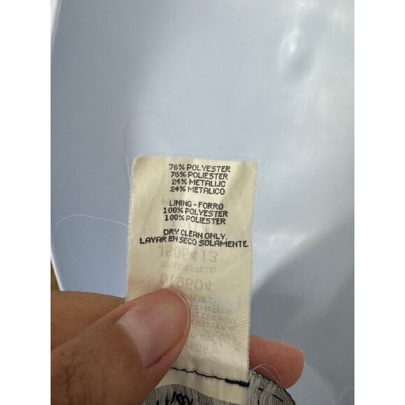 Vintage All That Jazz Gold Metallic Mini Dress Size 13/14 - Picture 5 of 5